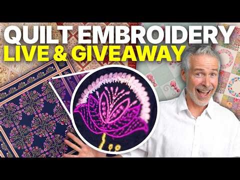 Award-Winning Quilt Embroidery Designs + LIVE Giveaway Announcement
