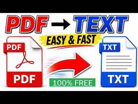 How to Convert PDF to Text | How to Save PDF as Text Document | How To Copy Text From PDF