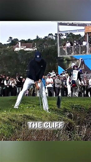 His Ball Stopped Inches From A 68-Foot Drop
