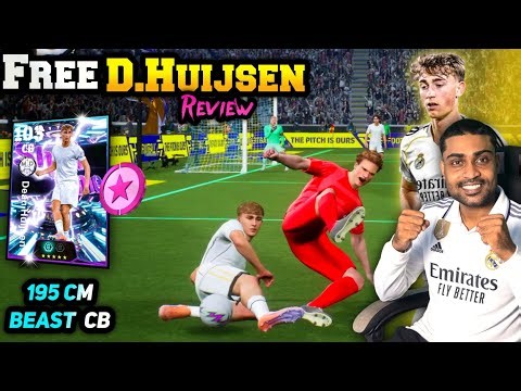 Free 195 Cm Beast CB Dean Huijsen Showtime Review E-Football 26🔥| 100 Awareness😱| Best Build Up CB?