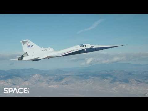 Watch NASA’s X-59 quiet supersonic aircraft soar in these amazing flight close-ups