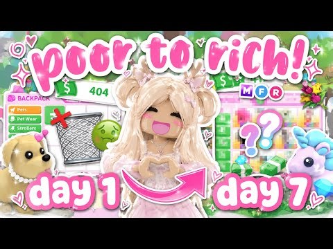 I Have ONLY 7 DAYS to Get a MINI SCHNAUZER in Adopt Me… 😭💗 (Poor to Rich Challenge!)