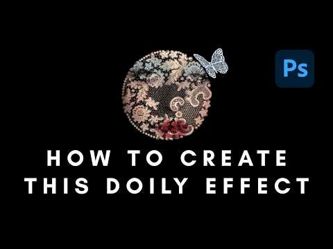 This Lace Effect Looks Stunning! 🎨 - How to Create a Doily Lace Design in Photoshop