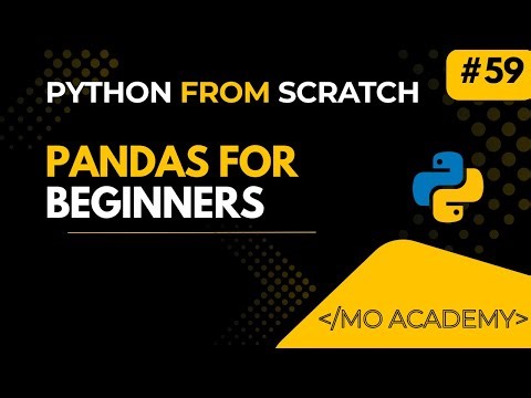 Pandas Crash Course in Python | Data Analysis for Beginners | MO Academy 2025–2026