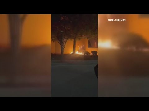 Video shows fire outside Dillard's at Mall of Georgia