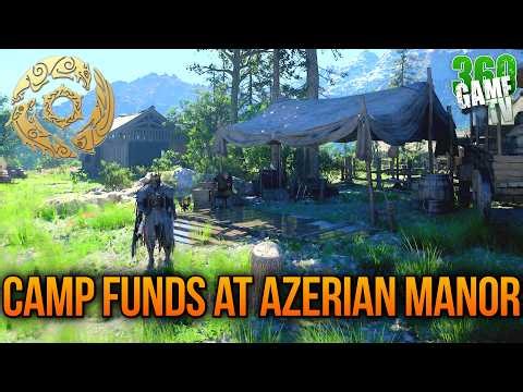Crimson Desert Collect camp funds through defense mission at Azerian Manor - Secure Resources Quest