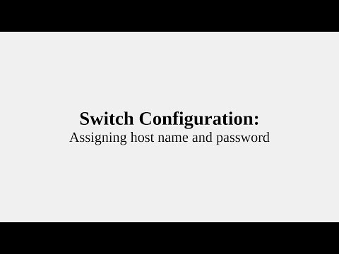 Switch Configuration in Packet Tracer: Assigning Hostname and Password