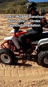 Nothing Launches Like a Banshee! 🔥 Holeshot Compilation #2strokes #holeshot #atvracing