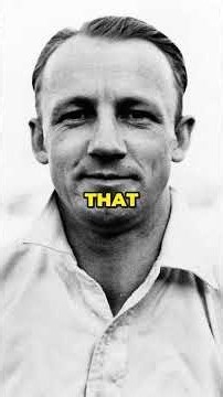 Don Bradman net bowler: The 14-Year-Old Who Bowled Out Don Bradman #shorts