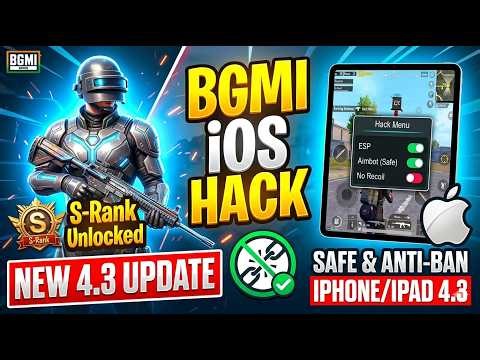 BGMI IOS HACK 4.3 NO JAILBREAK | HOW TO HACK BGMI IPHONE 4.3 | BGMI NEW UPDATE HACK