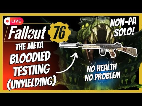 The Meta Bloodied Non-PA Elder's Mark Infinite VATS | Fallout 76 LIVE