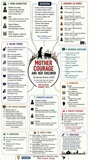 #drama "Mother Courage and Her Children" by Bertolt Brecht