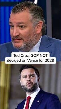 Ted Cruz: GOP NOT decided on Vance for 2028