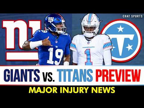 🚨MAJOR Giants Injury News + Giants vs. Titans Preview NFL Week 3