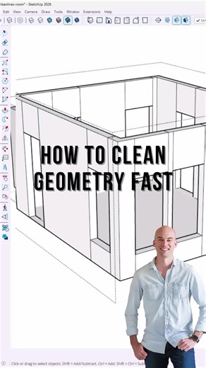SketchUp Cleanup Tool: Delete Microscopic Lines Fast