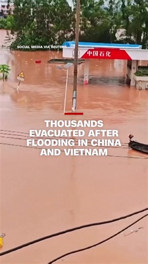 Rain and flooding from Tropical Storm Narra hit southwest China and northern Vietnam, forcing thousands to leave their homes. #cnn #china #vietnam #narra