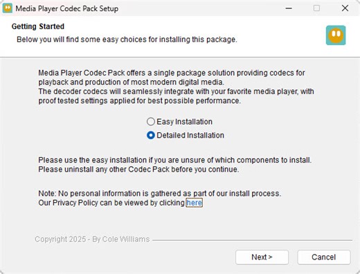 Media Player Codec Pack Installation Guide for Windows