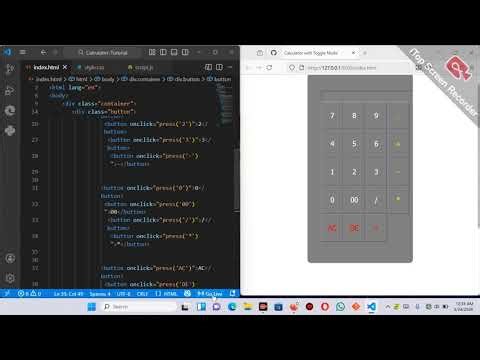 Build a Calculator That Switches Between Light & Dark Mode | JavaScript Tutorial