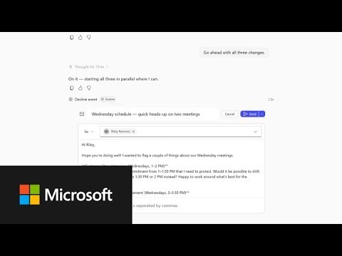 Organize your week with Copilot Cowork