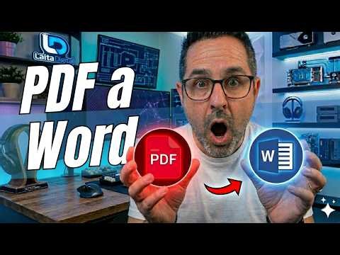 🚀 ¡CONVIERTE CUALQUIER PDF a WORD editable en SEGUNDOS!