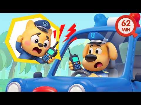 Cool Police Gear | Police Pretend Play | Safety Cartoon | Sheriff Labrador
