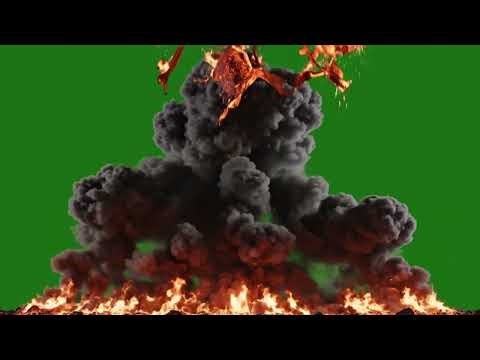 Blast Explosion Green Screen || Fire Blast Effect || Chroma Key Overlay