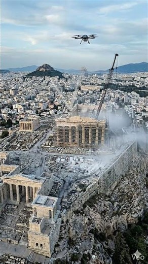 Ancient Acropolis Rebuilt – Stunning Transformation (Timelapse) #beforeandafter #makeover #timelapse
