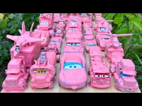 Clean up muddy minicars & disney car convoys🏎🚗🚚! Play in the garden