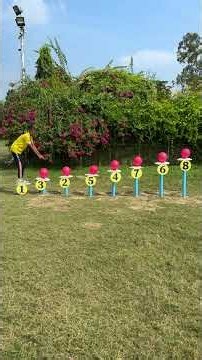 Can He Pop Every Ballon in a Row !
