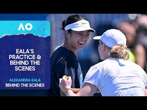 Alexandra Eala Behind--The-Scenes Practice | Australian Open 2026