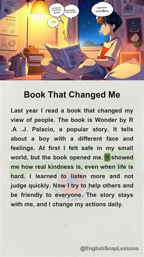Book That Changed Me #englishlearningclass #easyenglisheveryday