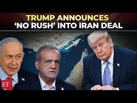 'Time is on our side...': Trump says ‘no rush’ on Iran deal, US Naval blockade to stay