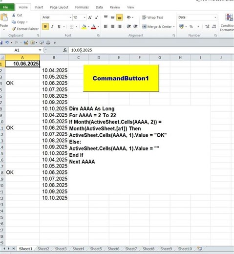 Finding a date with Excel VBA Search for a month