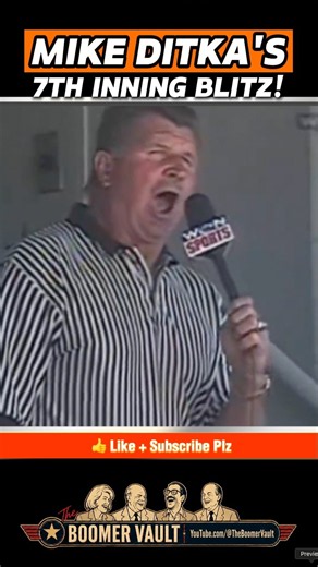 Mike Ditka's INSANE Chicago Cubs 7th-Inning Blitz! 😂⚾ #MikeDitka #Shorts #NFL #chicago