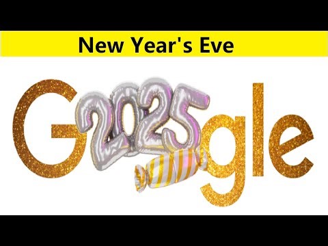 New Year's Eve : Google Doodle 2025 Celebrates across the world, The countdown to 2026 begins... 🕙