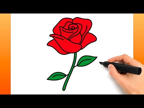 Comment Dessiner Une Rose Simple (Tutoriel De Dessin Facile)