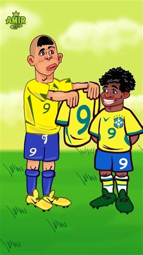 👀🇧🇷Endrick Gets Brazil’s Legendary No. 9🔥#football #neymar #endrick #ronaldonazario #soccer
