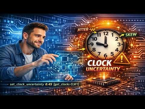 What Is Clock Uncertainty in VLSI Design? || Skew, Jitter & Timing Margin Explained.#status#VLSI
