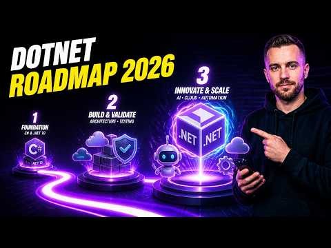 .NET Developer Roadmap 2026 🚀 | C# 14, .NET 10, AI, Azure & Backend Development #DotNetRoadmap