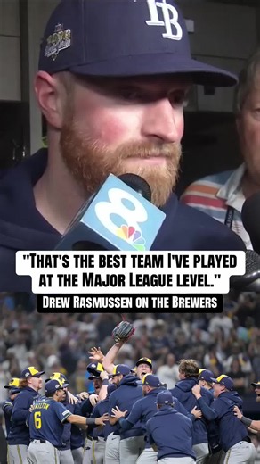 Drew Rasmussen gave high praise to the Brewers after Game 5. (via @Aileen Hnatiuk) #mlb #brewers #worldseries