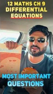 Class 12 Maths Ch 9 Differential Equation – Most Important Question | NCERT #class12maths #shorts