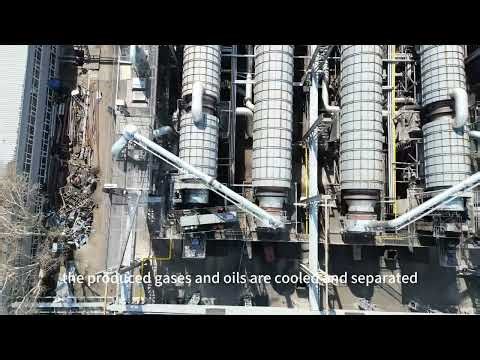 Oil sludge pyrolysis machine installed in china