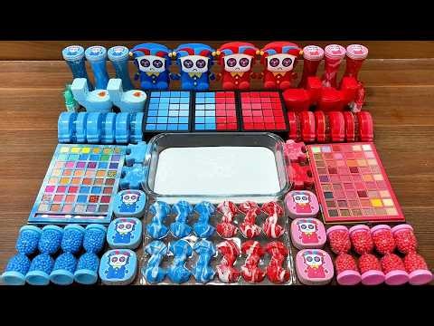 Slime Mixing Random Things Into Glossy Slime – Makeup, Clay, Beads #269