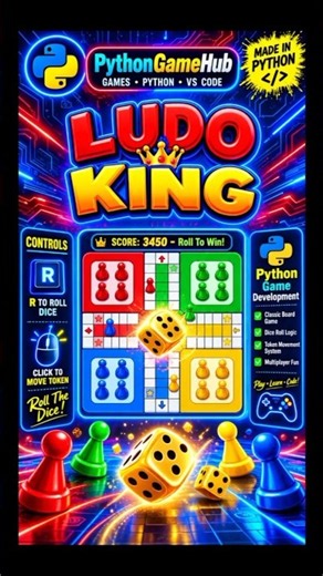 I Built Ludo King Game Using Python! 🎲👑 | Made with Pygame