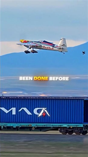 Attempting to Land a Plane Blind on a Moving Train🤯✈️| RedBull