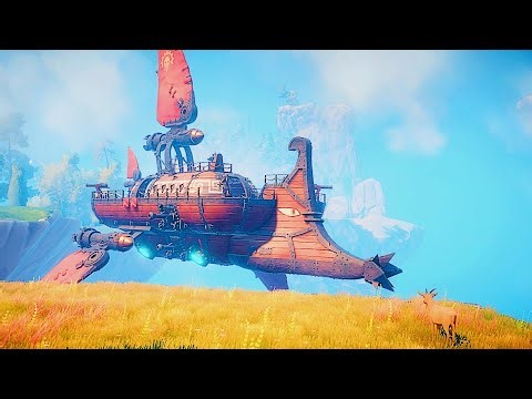 Echoes of Elysium | DAY 1 SURVIVAL | Building a Flying Fortress in this Open World Survival Crafter!