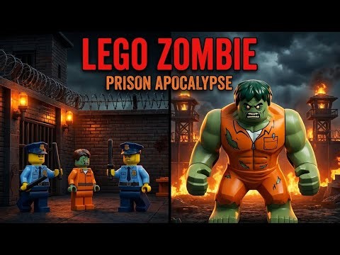 Zombie Breakout: Prison Apocalypse | LEGO Zombie Animation | Full Episode 1 🧟‍♂️
