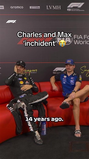 Charles Leclerc & Max Verstappen's 'Inchident' at Singapore GP 😭