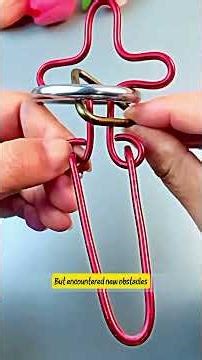 Remove the Silver Ring from This Wire Puzzle — No Force Allowed! 🔗🧠#Puzzle #Diy #Mindblowing