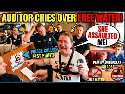 Auditor Cries Over Free Water at Dennys...Police Are Called...She Assaulted Me!